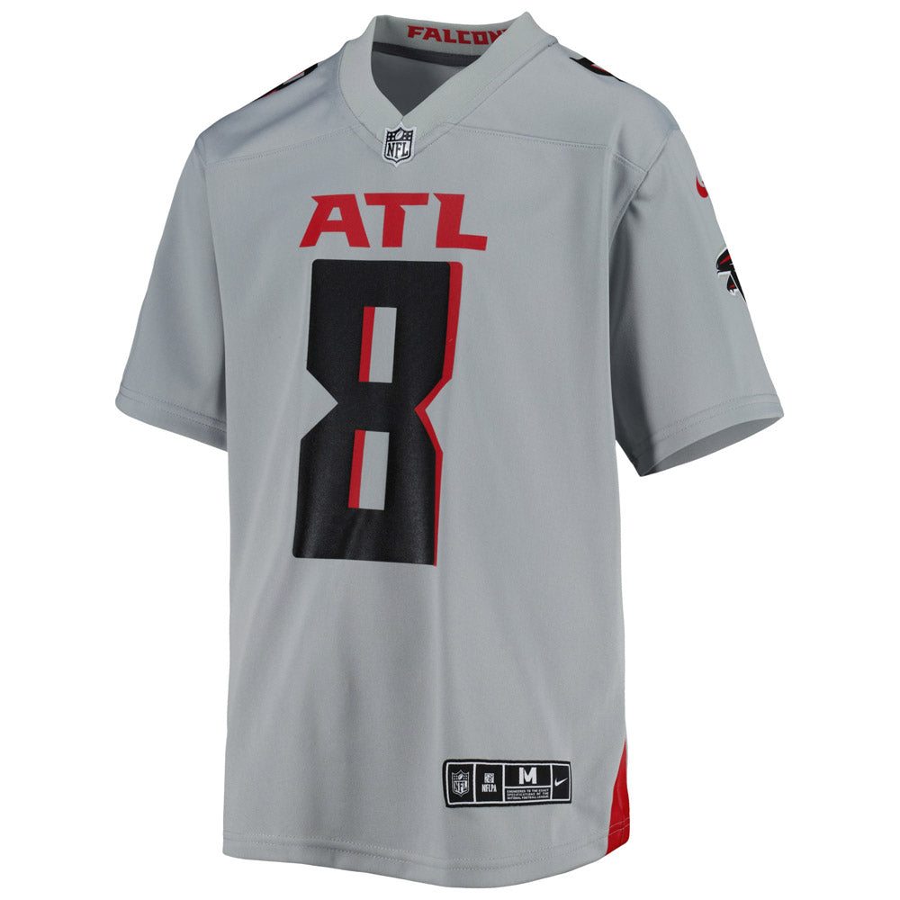 Youth Atlanta Falcons Kyle Pitts Inverted Game Jersey Gray